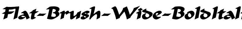 Flat Brush Wide BoldItalic.ttf