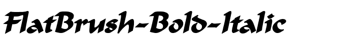 FlatBrush Bold Italic.ttf