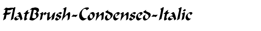 FlatBrush-Condensed Italic.ttf