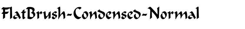 FlatBrush-Condensed Normal.ttf