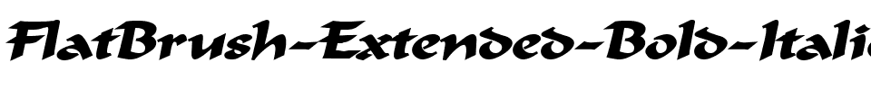 FlatBrush-Extended Bold Italic.ttf
