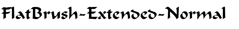 FlatBrush-Extended Normal.ttf