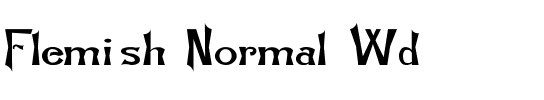 Flemish-Normal Wd Regular.ttf