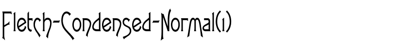 Fletch-Condensed Normal.ttf