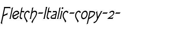 Fletch Italic.ttf