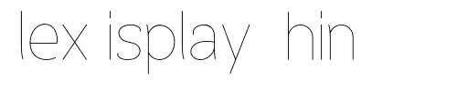 Flex Display Thin Regular.otf