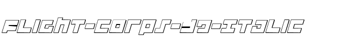 Flight Corps 3D Italic Italic.ttf