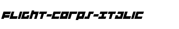 Flight Corps Italic Italic.ttf