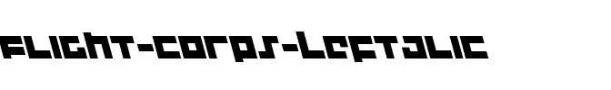 Flight Corps Leftalic Italic.ttf