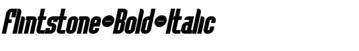Flintstone Bold Italic.ttf