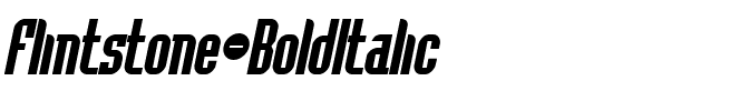 Flintstone BoldItalic.ttf