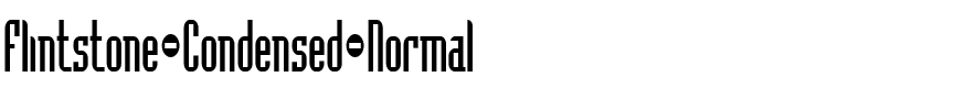 Flintstone Condensed Normal.ttf