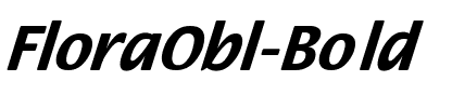 FloraObl-Bold Regular.ttf