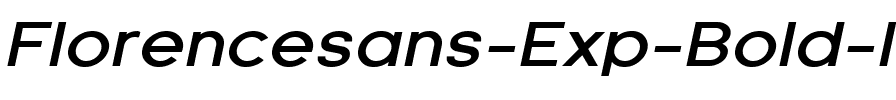 Florencesans Exp Bold Italic.ttf