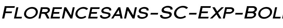 Florencesans SC Exp Bold Italic.ttf