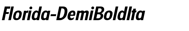 Florida-DemiBoldIta Regular.ttf