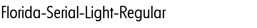 Florida-Serial-Light Regular.ttf