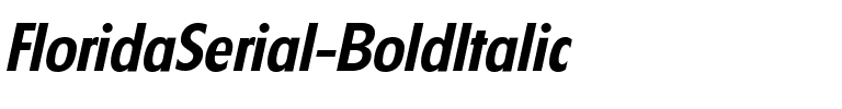 FloridaSerial BoldItalic.ttf