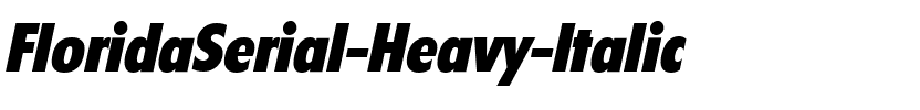 FloridaSerial-Heavy Italic.ttf