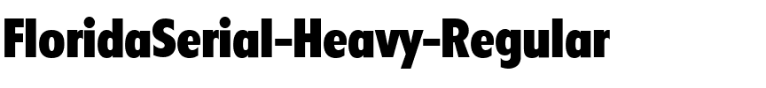 FloridaSerial-Heavy Regular.ttf