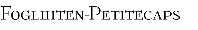 FoglihtenPCS Petitecaps.otf