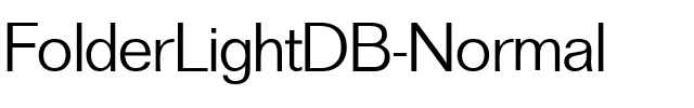 FolderLightDB Normal.ttf