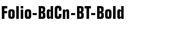 Folio BdCn BT Bold.ttf