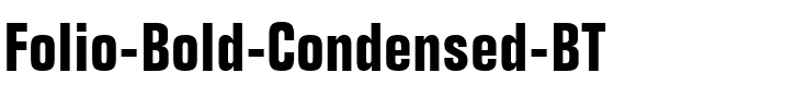 Folio BdCn BT Bold.ttf