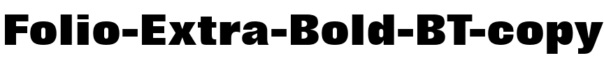 Folio XBd BT Extra Bold.ttf
