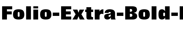 Folio XBd BT Extra Bold.ttf