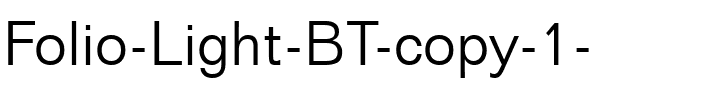 Folio Lt BT Light.ttf