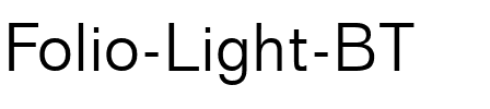 Folio Lt BT Light.ttf