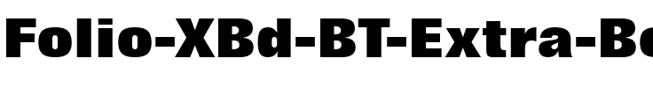 Folio XBd BT Extra Bold.ttf