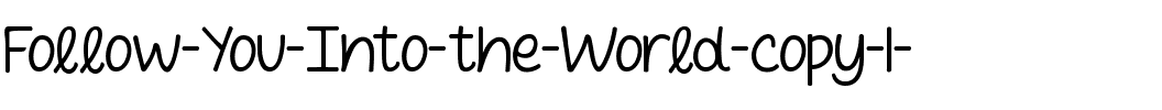 Follow You Into the World Regular.ttf