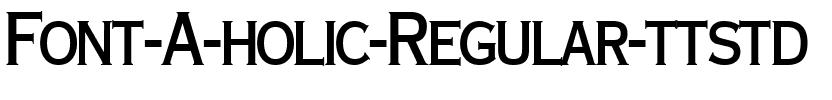 Font-A-holic  ttstd Regular.ttf