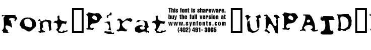 Font Pirate UNPAID DEMO.ttf