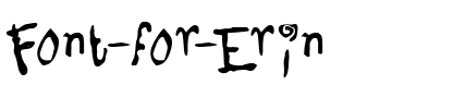 Font for Erin Regular.ttf