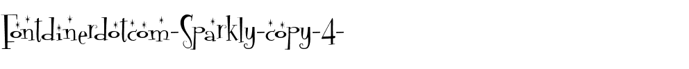 Fontdinerdotcom Sparkly Regular.ttf