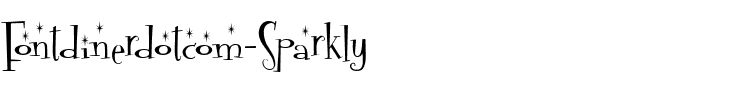 Fontdinerdotcom Sparkly Regular.ttf
