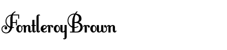 FontleroyBrown Regular.ttf