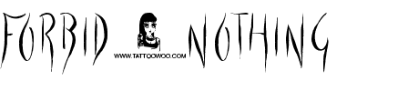 Forbid Nothing Regular.otf