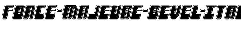 Force Majeure Bevel Italic Italic.ttf