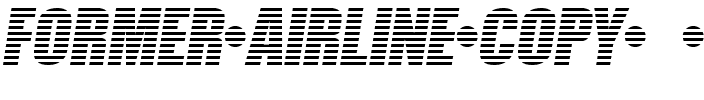 Former Airline Regular.ttf