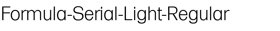 Formula-Serial-Light Regular.ttf