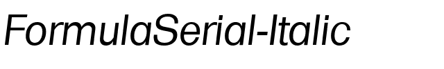 FormulaSerial Italic.ttf