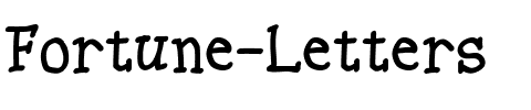 Fortune Letters Regular.ttf