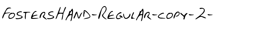 FostersHand Regular.ttf