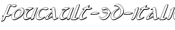 Foucault 3D Italic Italic.ttf