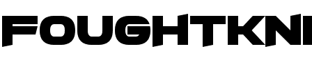 FoughtKnight X Regular.otf