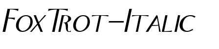 FoxTrot Italic.ttf